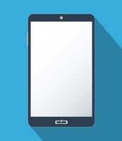 teléfono inteligente con pantalla en blanco foto