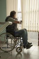 Man on wheelchair photo