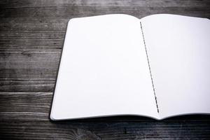 clean white notebook photo