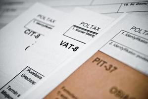Blank income tax forms photo