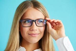 Businesswoman with glasses photo