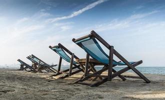 sillas de playa foto