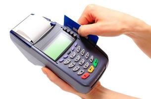 Paying with credit card, finance concept