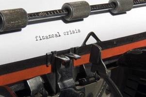 crisis financiera