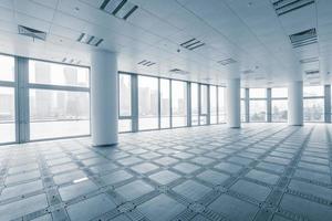empty office room in modern office buildings photo