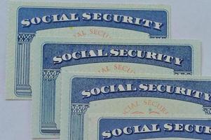 tarjetas de seguridad social foto