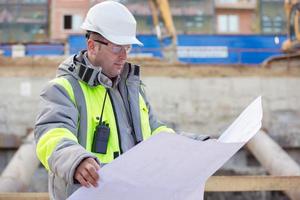 Civil Engineer At Consruction Site