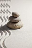 zen silence in sand photo