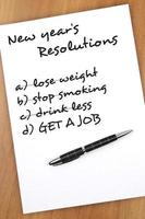 New year resolutions photo