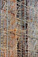 Scaffolding on construction site photo