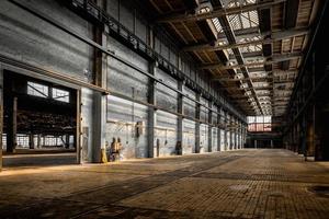 Large industrial hall of a repair station photo