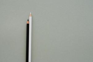 pencils on grey background photo