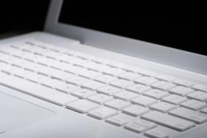 el teclado de la computadora portátil foto