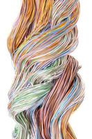 Multicolored computer network cable