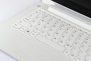 White computer keyboard. photo
