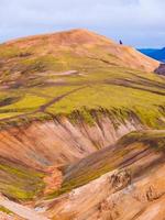 landmannalaugar montañas coloridas del arco iris foto