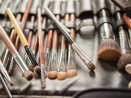 Various Make-up Brushes for the bride in Wedding Ceremony