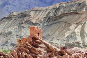 Ruinas, el monasterio de Basgo, Leh Ladakh, Jammu y Cachemira, India