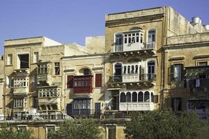 Typical windows  in Valletta-Malta photo