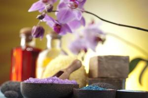 Orchids,organic products, Spa photo