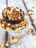 Mixed nuts in bowl photo