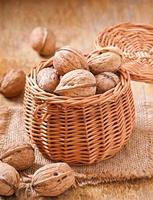 Basket full of walnuts