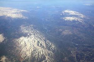 Caucasus mountains (view from plane). photo