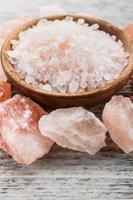 Himalayan pink salt photo