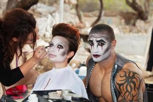 Clowns Getting Makeup photo