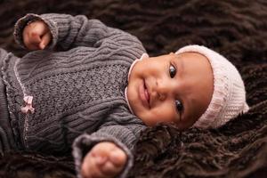 Adorable little african american baby girl - Black people photo
