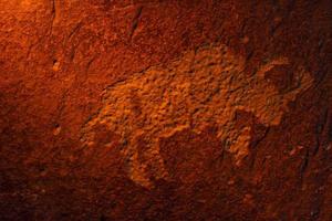 petroglifo de bisonte foto