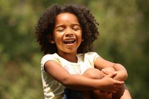 Laughing African American Child
