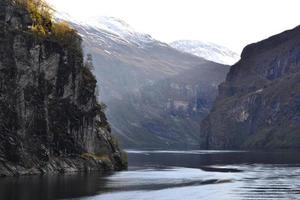 The geiranger fjord photo