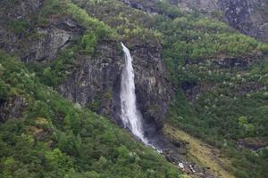 Waterfall in the mountains of Norway