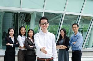 Asian business team photo