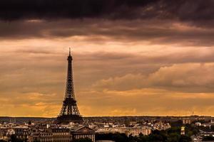 Paris Skyline at Sunset photo