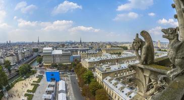Aerial View of Paris from Notre-dame photo