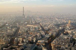 Aerial view of Paris (France) photo