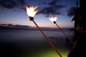 Tiki torches photo