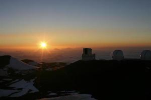 observatorio en mauna kea hawaii foto