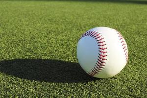 Baseball ball and the ground