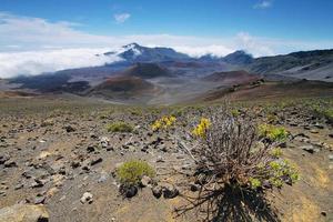 Caldera of the Haleakala volcano in Maui island photo