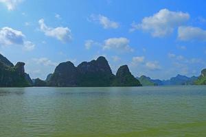 cat ba islands and rock formations vietnam