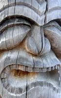 Closeup of Hawaiian Carving