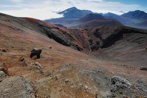caldera del volcán haleakala en la isla de maui