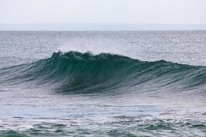 Falling ocean wave photo