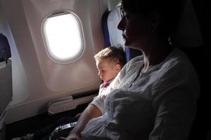 familia en el vuelo foto