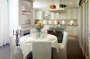 Provence kitchen interior photo