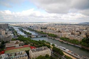 Paris aerial panorama photo
