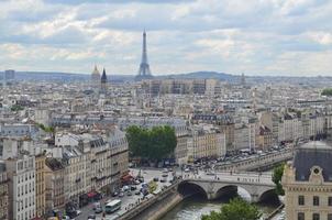 Panoramic view of Paris, France photo